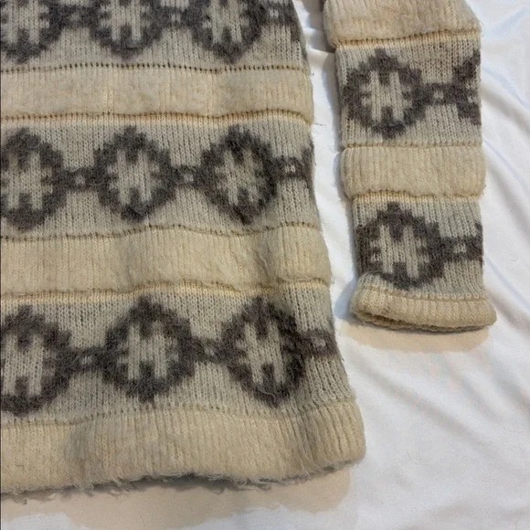 Vintage Ice Wool Icelandic Thick 100% Sheep’s Wool Thick Warm Sweater, Large - Picture 4 of 9